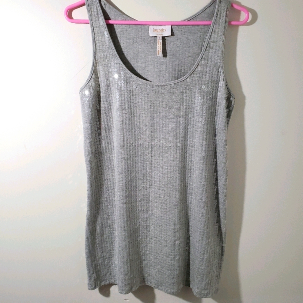 Laundry by Shelli Segal Sequined Tank